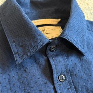 Rogue Territory RGT Jumper Shirt Navy Diamond Dot Japanese Jacquard Hard to Find